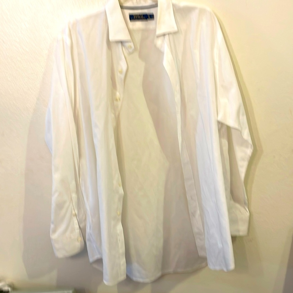 Ralph Lauren Linen Dress Shirt  sz XL
